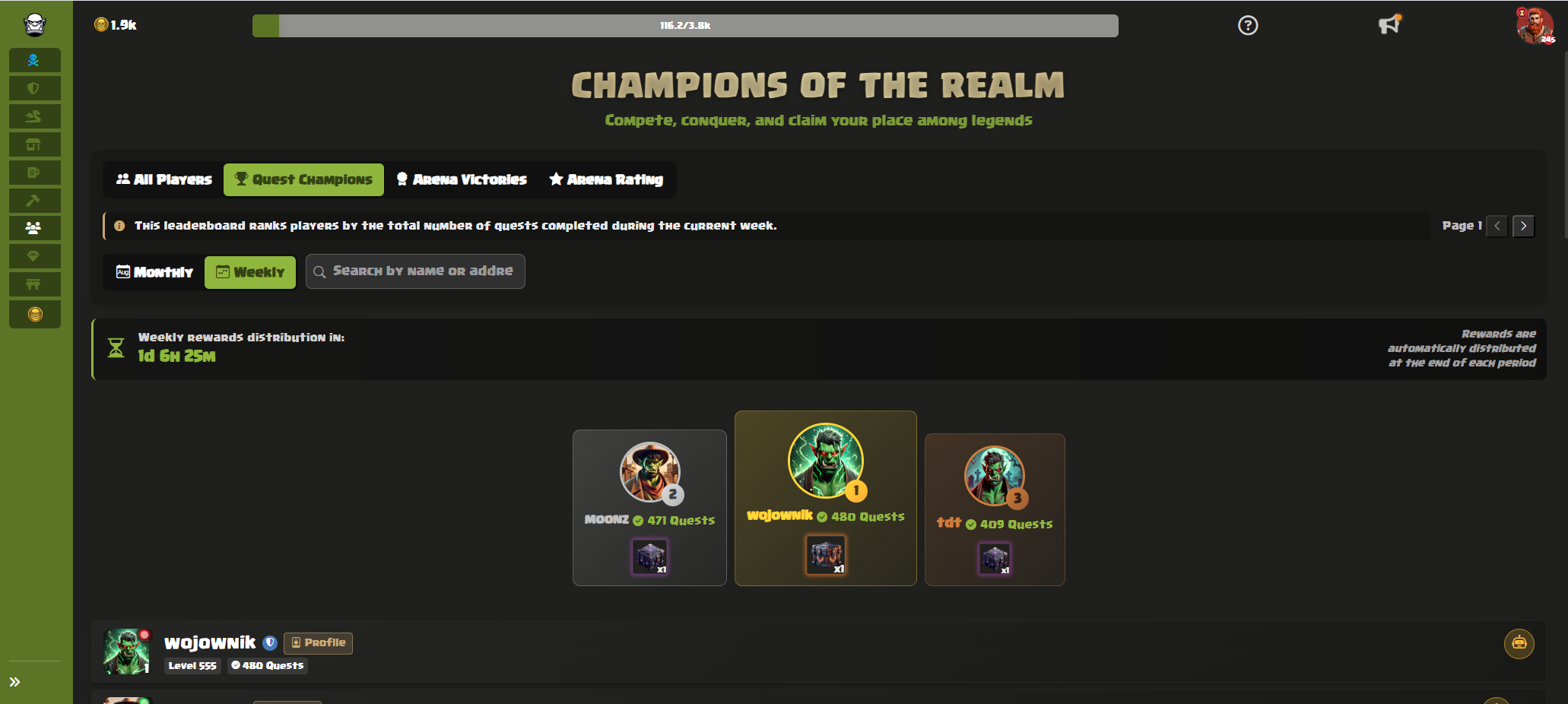 Leaderboard System